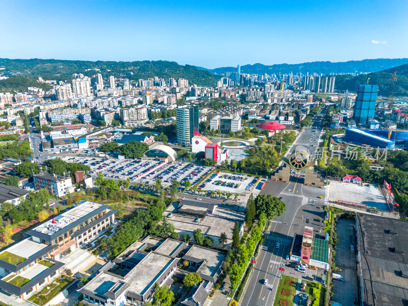 四川宜宾五粮液旅游景区航拍