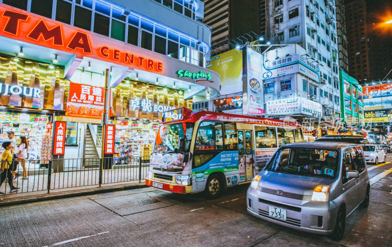 香港城市夜景风光