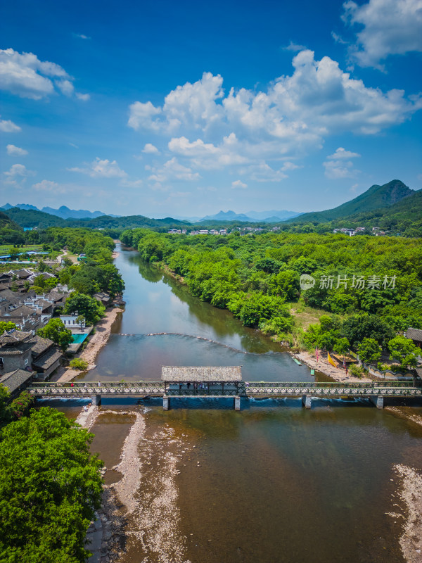 桂林4A景区东漓古村航拍