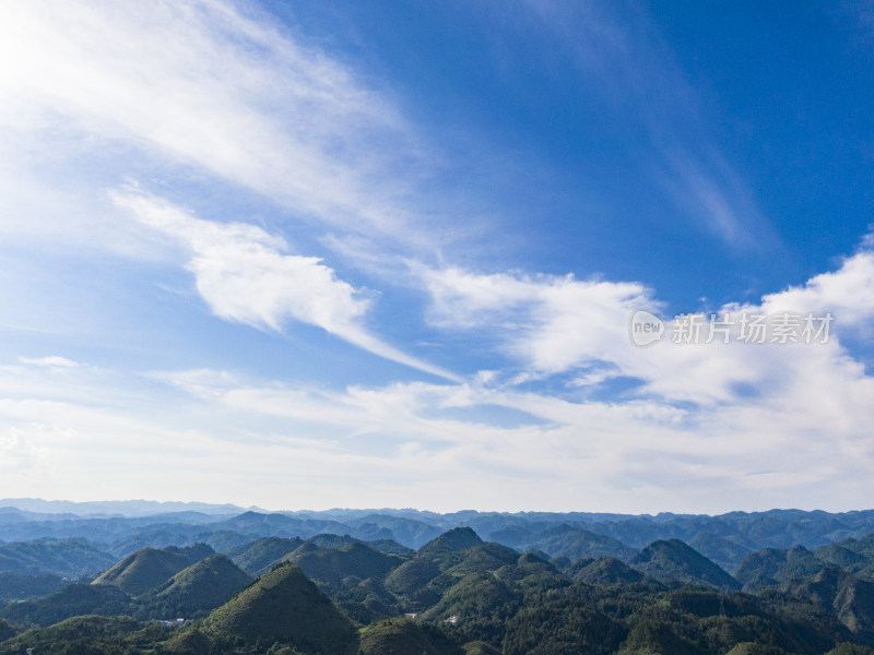 贵州山川舞阳河群山航拍