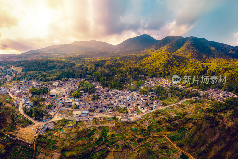 北海湿地边上的乡村