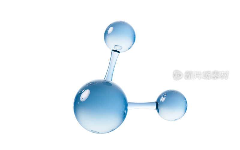 水分子精华液渲染结构展示