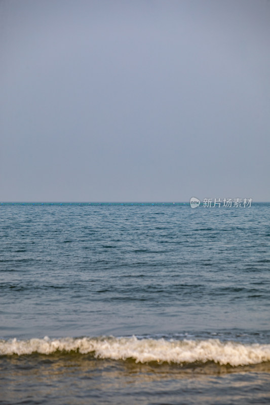 山东日照金沙滩海滨海岸海滩景观