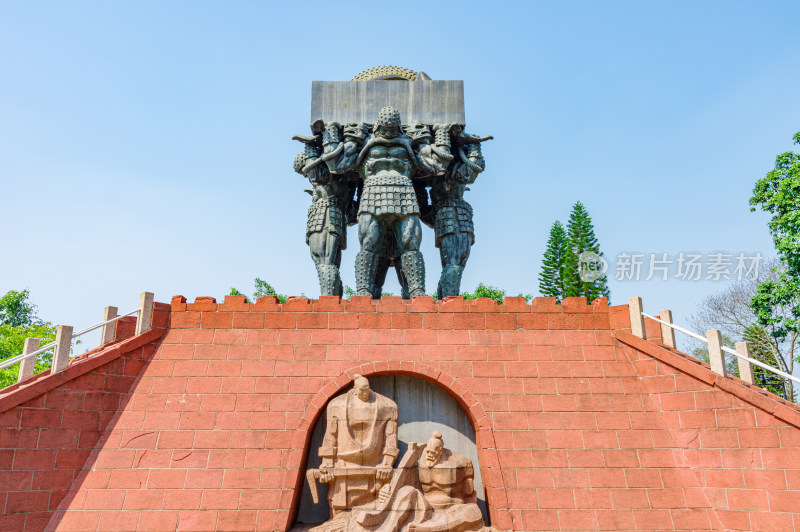 广州雕塑公园古城辉煌景点塑像