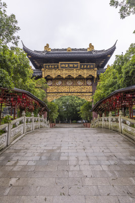 曹王禅寺上海嘉定寺庙中式建筑传统文化佛教