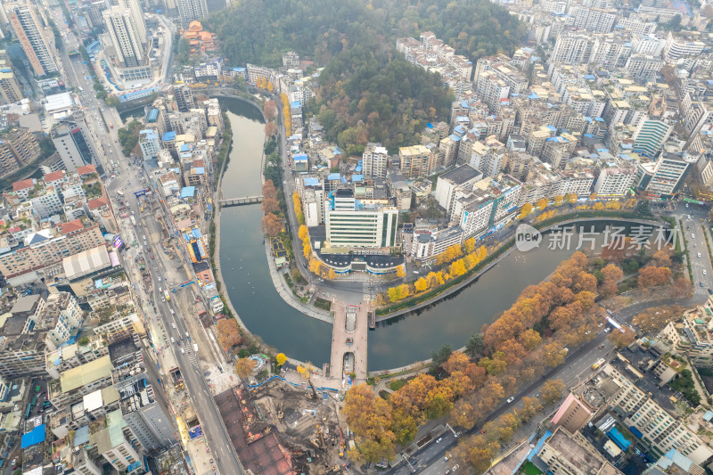 遵义城市风光航拍图