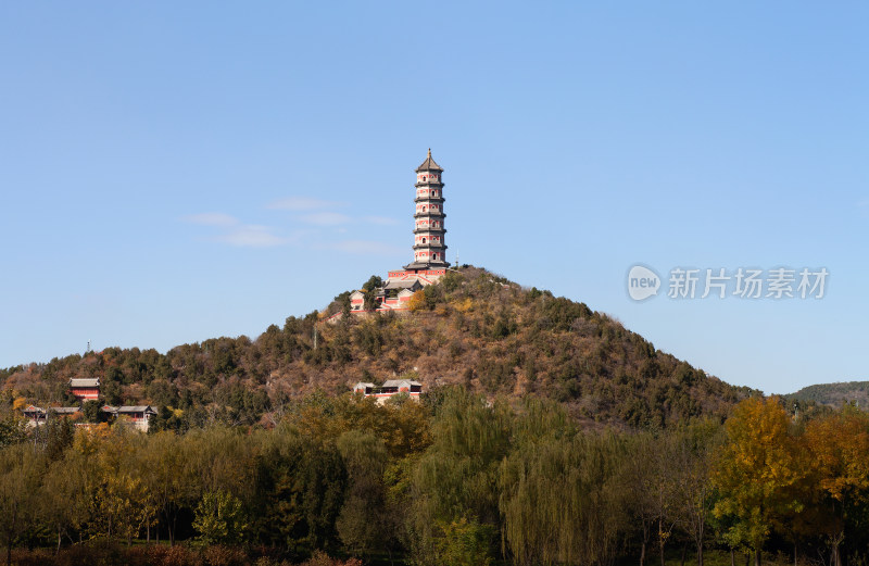 远眺北京玉泉山玉峰塔