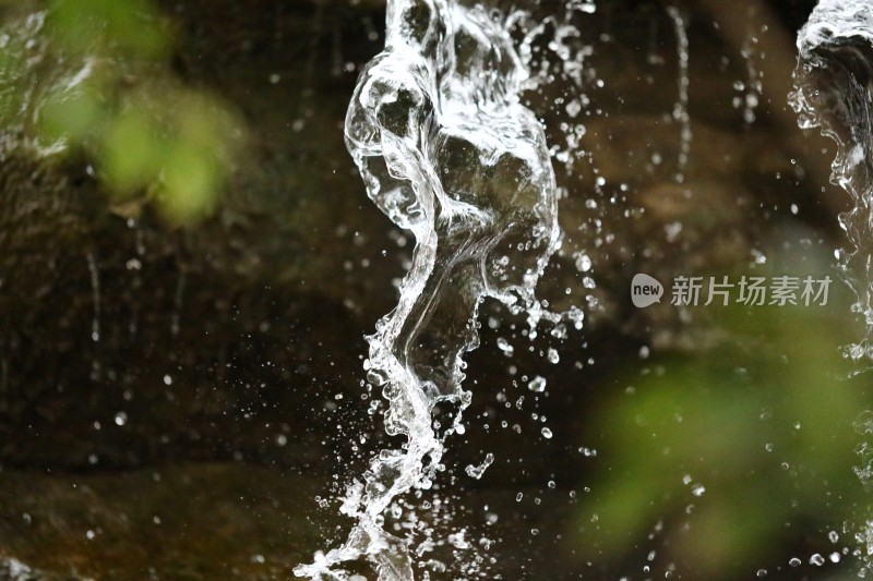 流水水花水滴