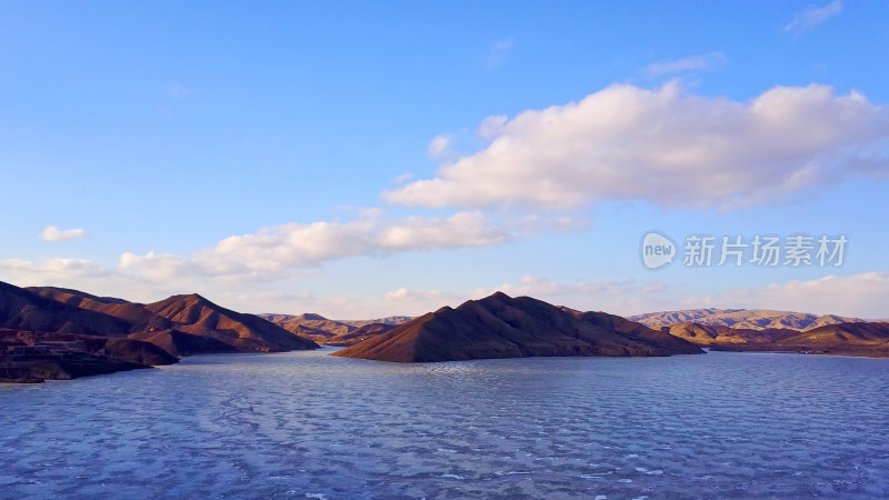 内蒙古呼和浩特哈拉沁水库航拍