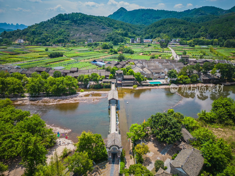 桂林4A景区东漓古村航拍