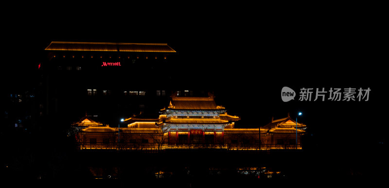 北京紫檀宫博物馆夜景