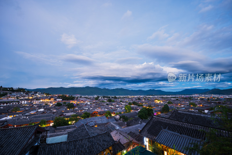 丽江古城夜景