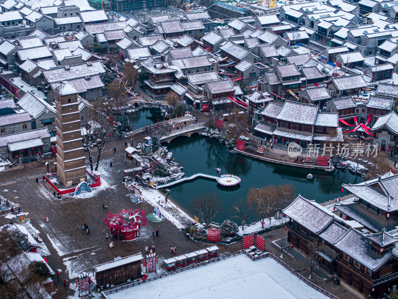 雪后的洛邑古城