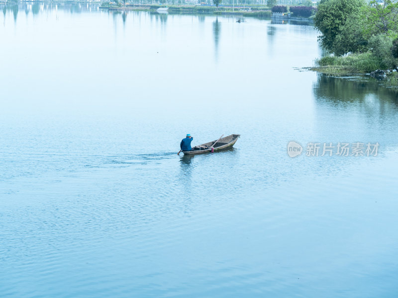 绍兴江南水乡东鉴湖风景