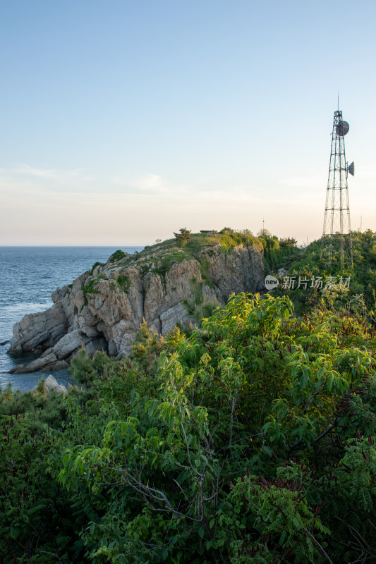 辽宁大连琥珀湾夏日海岸风光