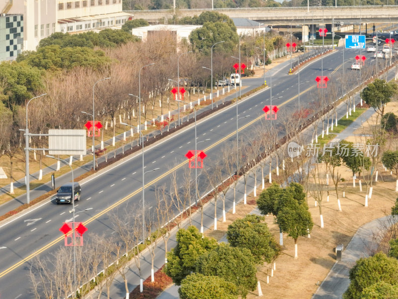 城市里的新春氛围