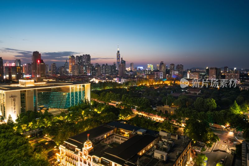 南京新街口大行宫夜景