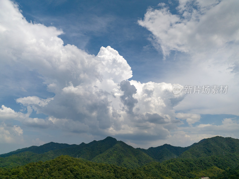 航拍西湖名胜风景区西湖群山