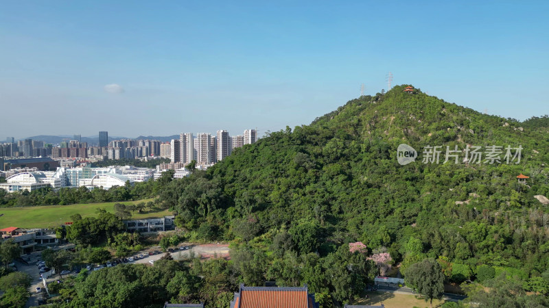 航拍广东珠海圆明新园4A景区