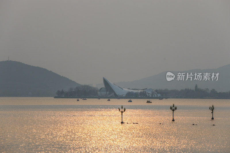 徐州云龙湖落日晚霞美景