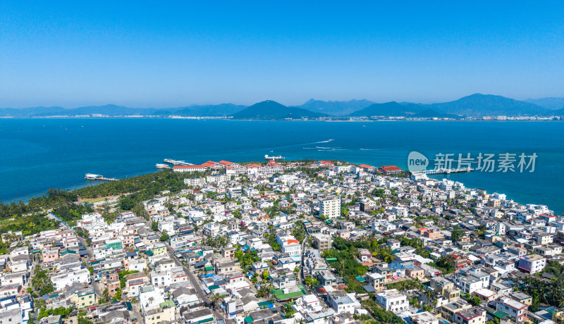 海南省三亚市西岛珊瑚礁群自然风景航拍