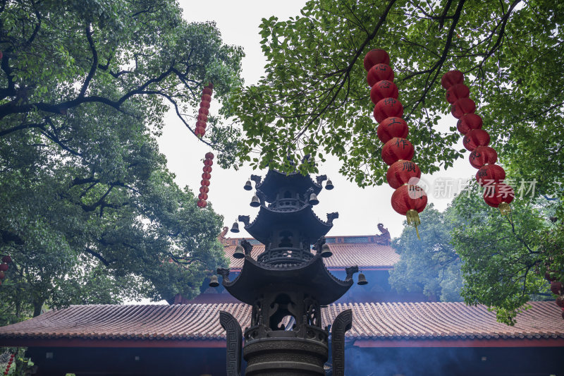 杭州飞来峰景区上天竺法喜禅寺古建筑