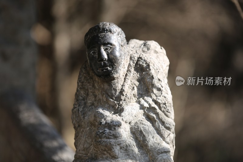 陕西铜川药王山人物雕像