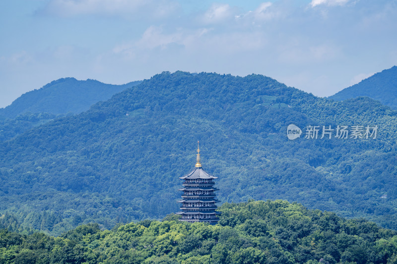 浙江省杭州市的雷峰塔