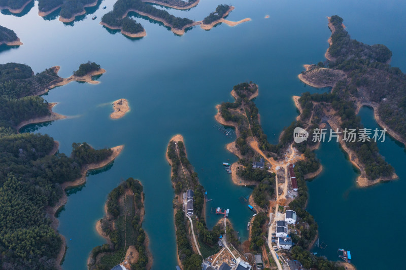 安徽省黄山市黄山区太平湖秀湖村风光