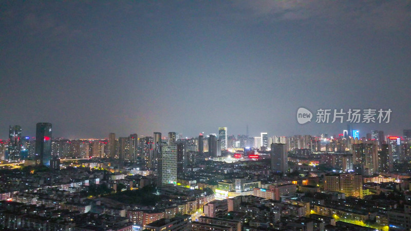 航拍成都一环夜景成都建设摄影图