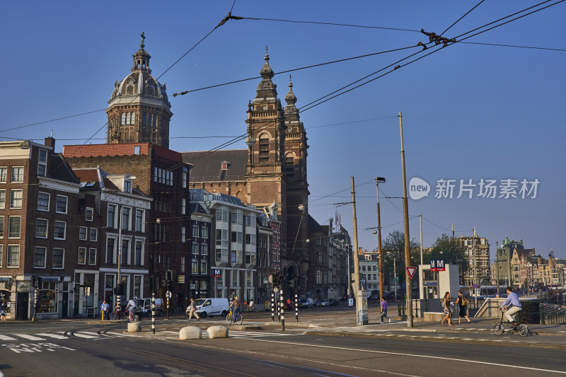 荷兰阿布斯特丹城市街景