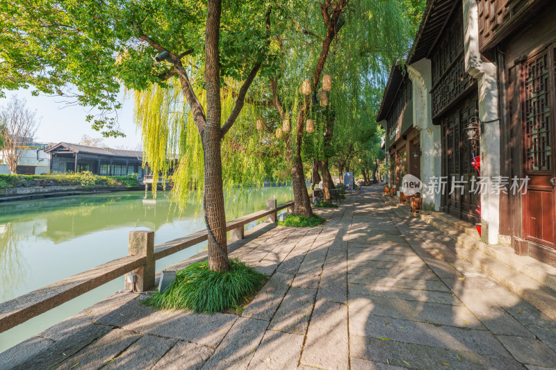 浙江嘉兴芦席汇历史街区水乡景观