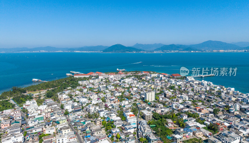 海南省三亚市西岛珊瑚礁群自然风景航拍