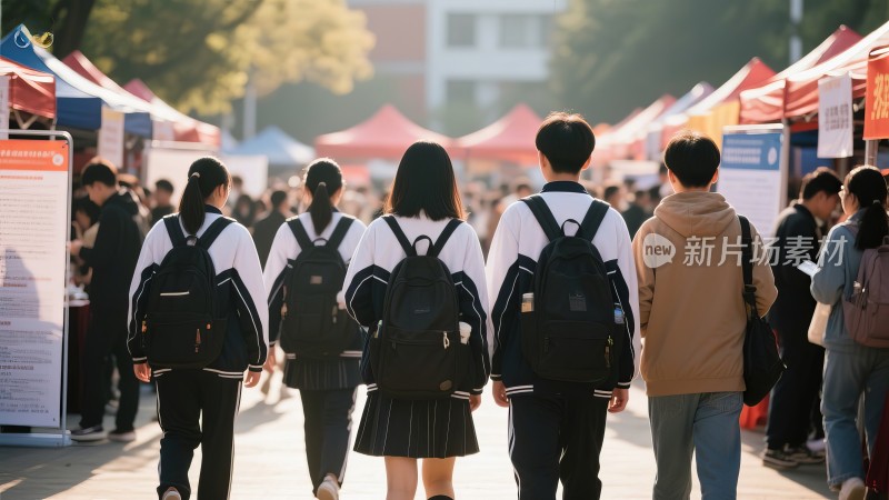 校园招聘会，毕业季学生职场入职就业求职