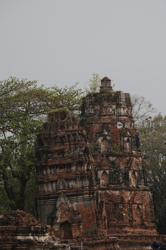 泰国大城府佛教寺庙遗迹