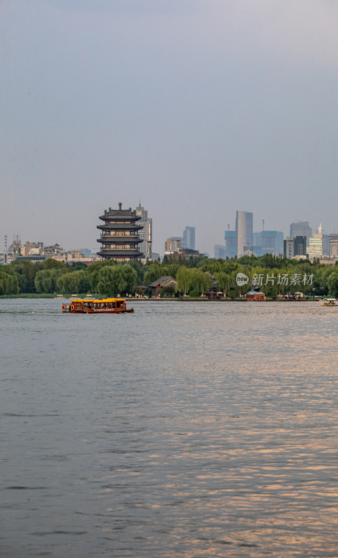 山东济南大明湖风景区景点景观