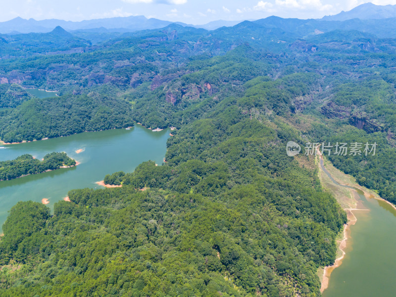 福建三明大金湖5A景区航拍图