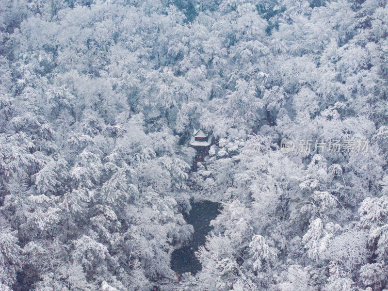 爱晚亭雪景