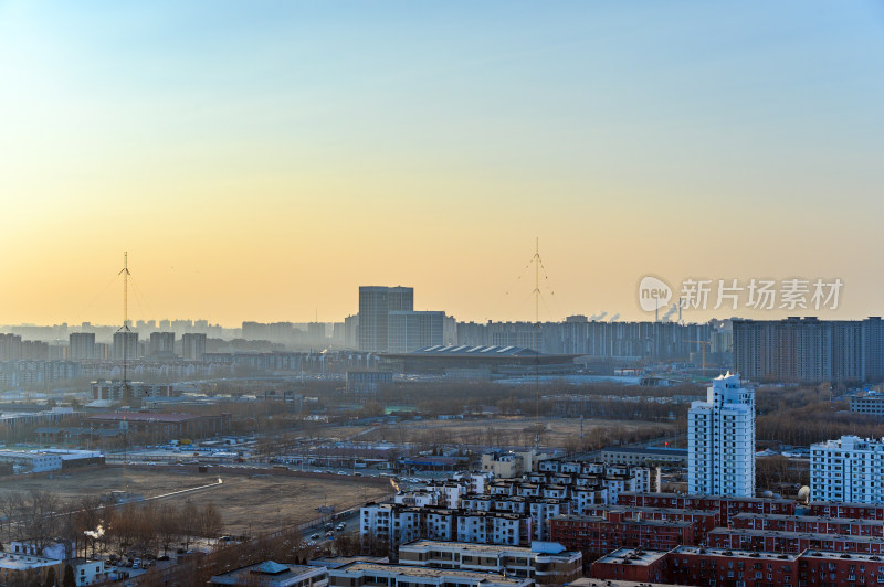 中国北京朝阳区城市建筑群