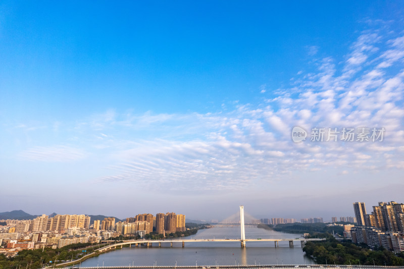 广东惠州合江两岸航拍摄影图