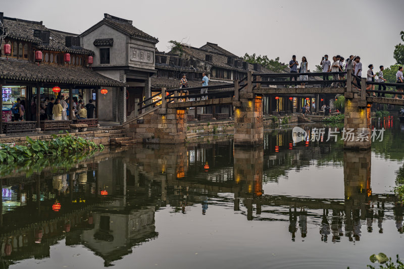 浙江嘉兴西塘古镇江南水乡风景