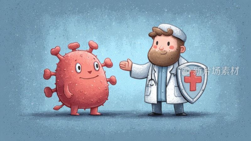 卡通医生防护病毒