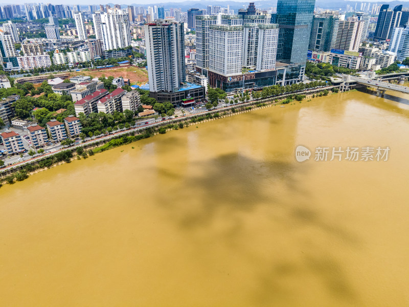 湖南株洲城市蓝天白云