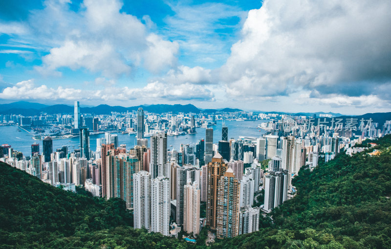 香港维多利亚港城市风光