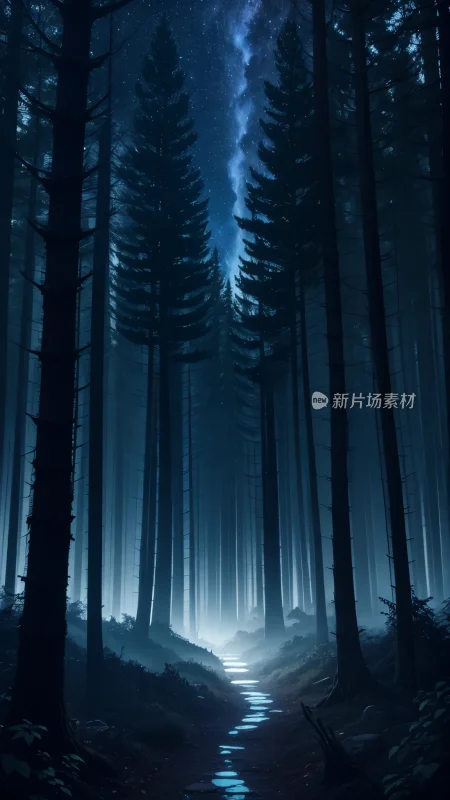 夜晚森林