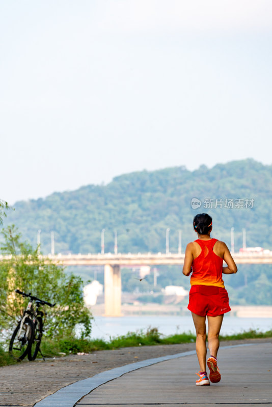 湖南株洲湘江风光带景点景观城市风光