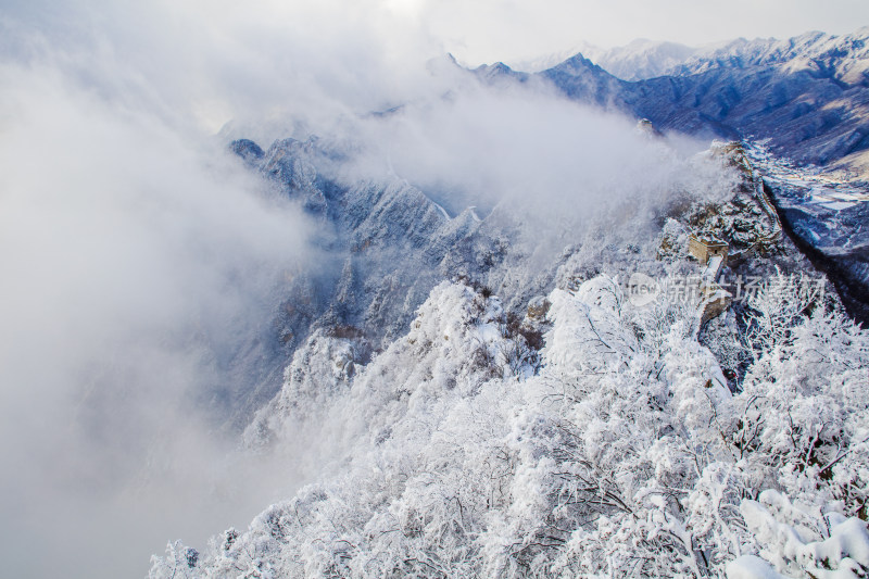 箭扣长城雪景