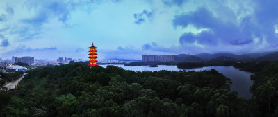 深圳坪山区大山陂水库泰和塔