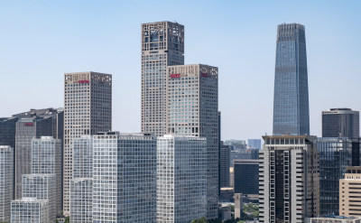北京城市中心国贸CBD建筑大楼
