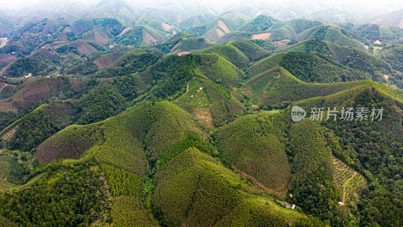 航拍山 山脉 山峦